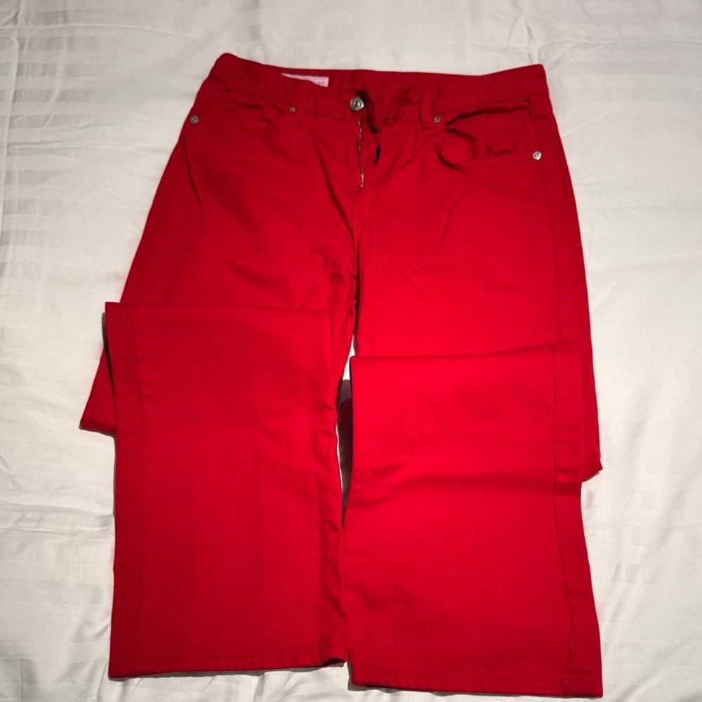 Zara Red Flare Women's Jeans